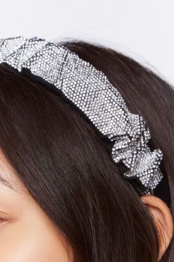 Crinkled Rhinestone Headband