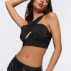 Crisscross Bustier Crop Top