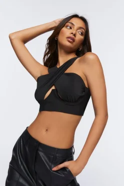 Crisscross Bustier Crop Top