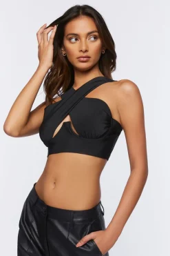 Crisscross Bustier Crop Top