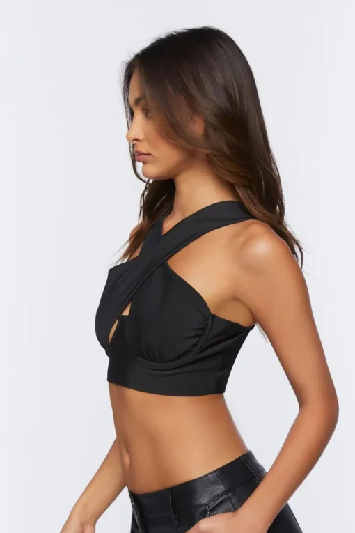 Crisscross Bustier Crop Top