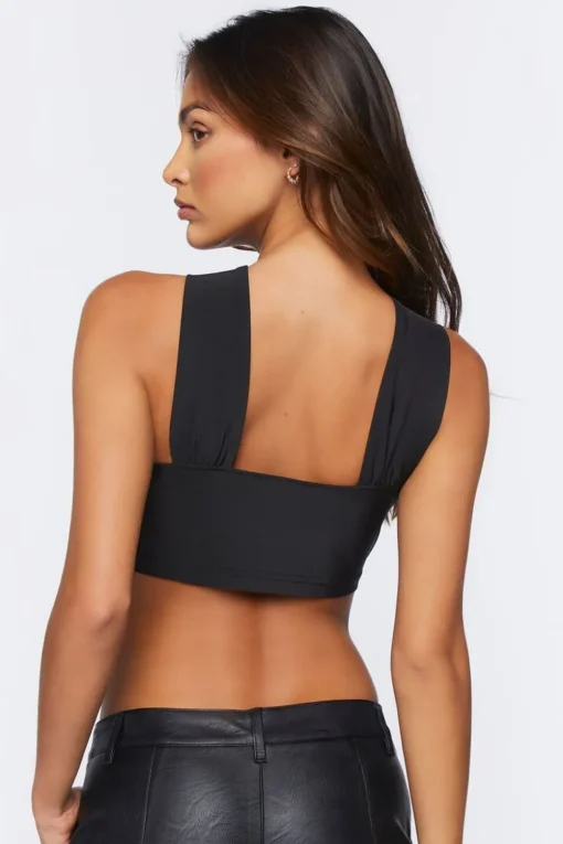Crisscross Bustier Crop Top