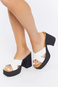 Crisscross Chunky Heels