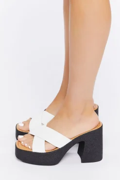 Crisscross Chunky Heels