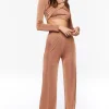 Crisscross Crop Top & Pant Set