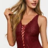 Crisscross Lace Teddy