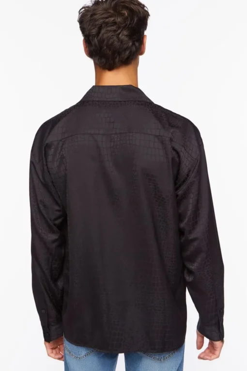 Croc Print Long-Sleeve Shirt
