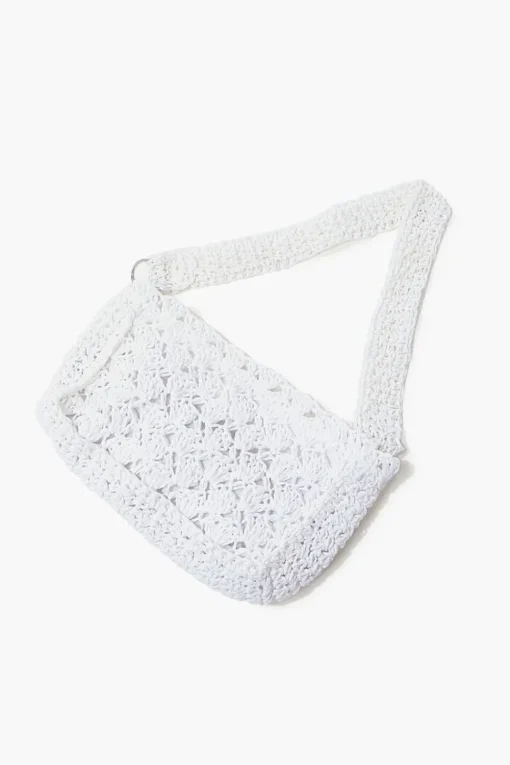 Crochet Baguette Shoulder Bag