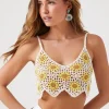 Crochet Daisy Cropped Cami