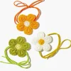 Crochet Flower Hair Tie Set