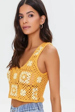 Crochet Granny Square Crop Top
