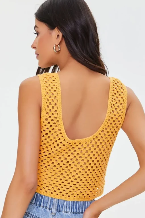 Crochet Granny Square Crop Top