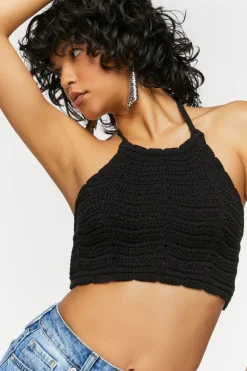 Crochet Halter Crop Top