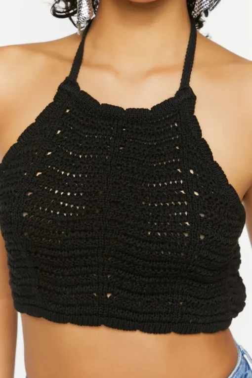 Crochet Halter Crop Top