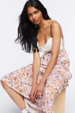 Crochet Paisley Maxi Dress
