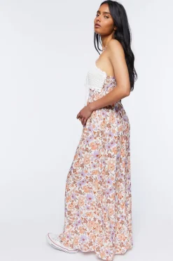 Crochet Paisley Maxi Dress