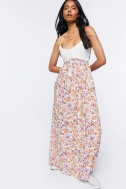 Crochet Paisley Maxi Dress