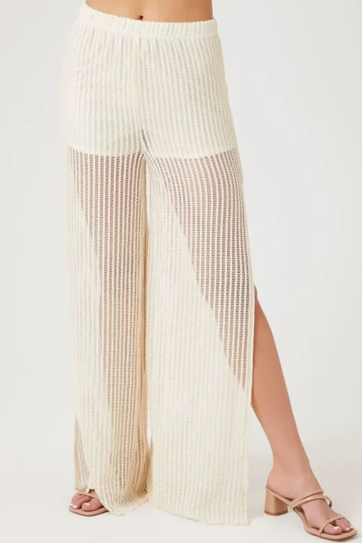 Crochet Slit Pants