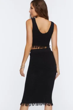 Crochet Tank Top & Skirt Set