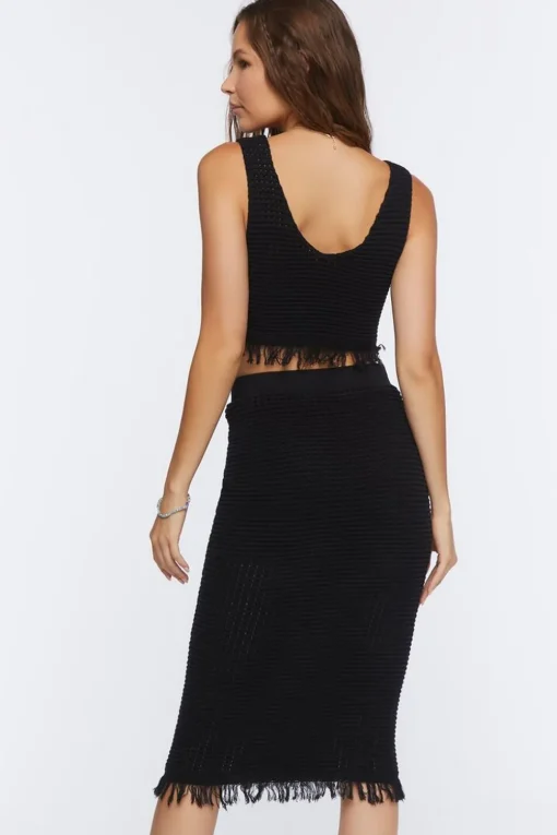 Crochet Tank Top & Skirt Set