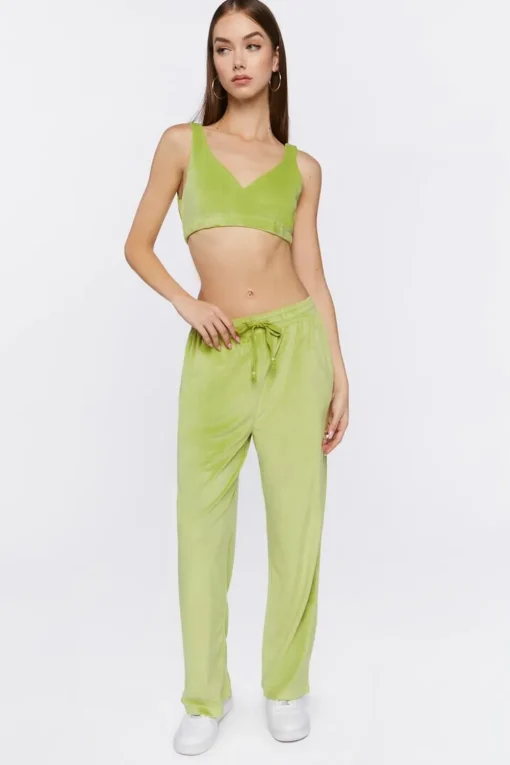 Crop Top & Drawstring Pants Set