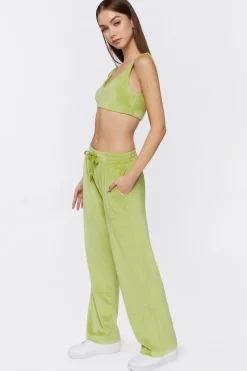 Crop Top & Drawstring Pants Set