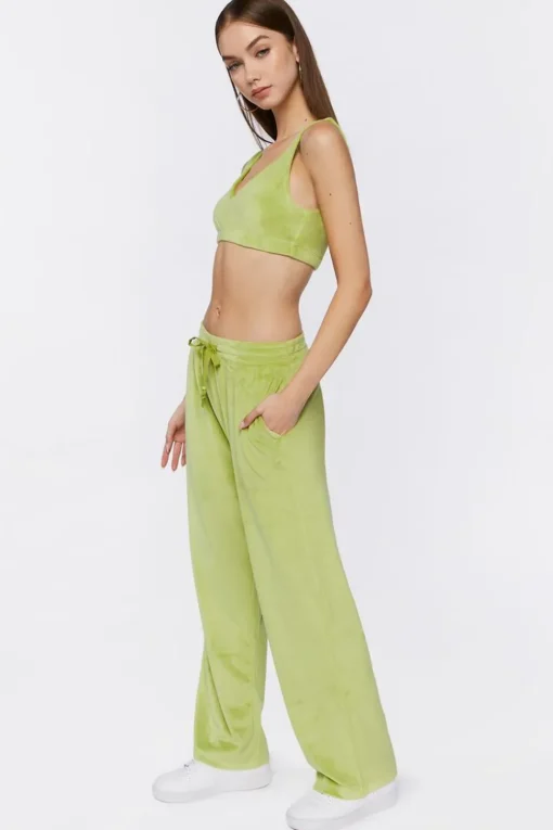 Crop Top & Drawstring Pants Set