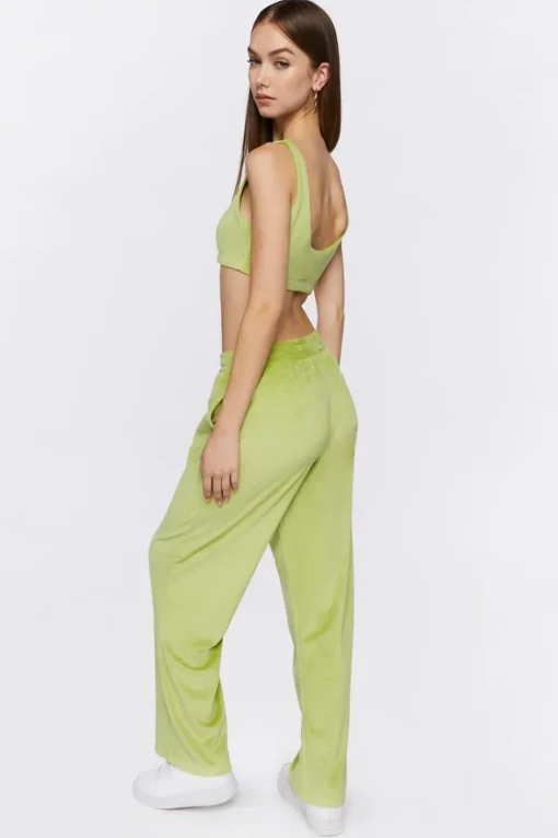Crop Top & Drawstring Pants Set