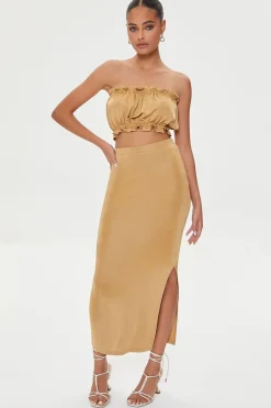 Crop Top & Maxi Skirt Set