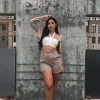 Cropped Blazer & Shorts Set