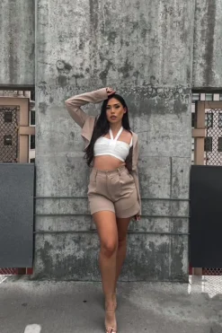 Cropped Blazer & Shorts Set