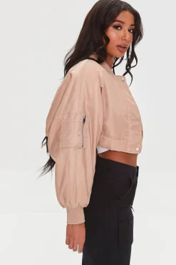 Cropped Bomber Jacket
