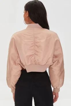 Cropped Bomber Jacket