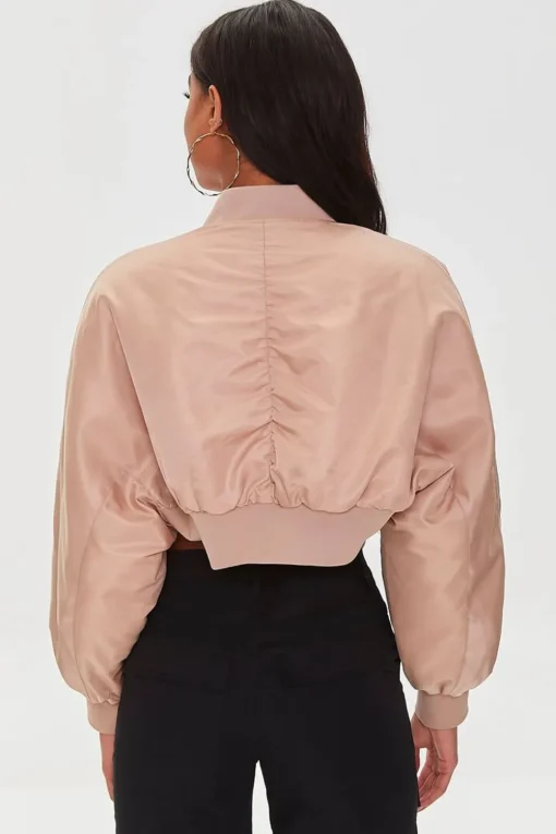 Cropped Bomber Jacket