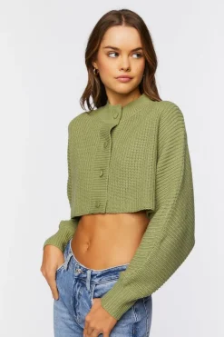 Cropped Cardigan Sweater