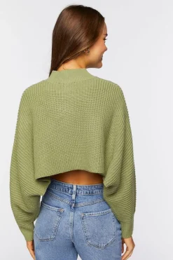 Cropped Cardigan Sweater