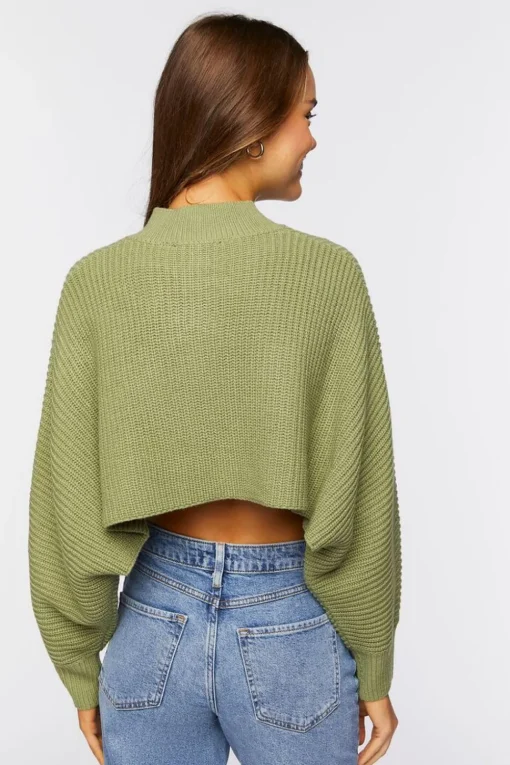 Cropped Cardigan Sweater