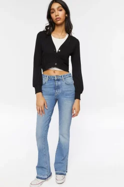 Cropped Cardigan Sweater