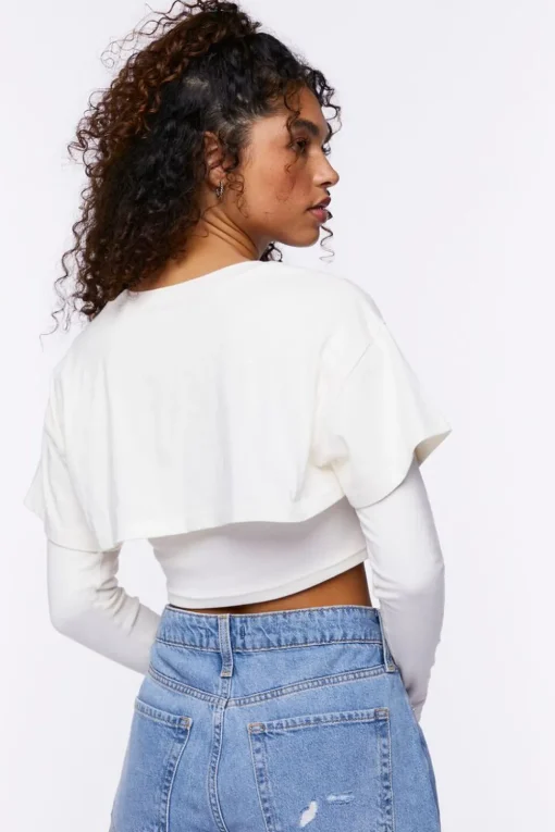 Cropped Combo Tee