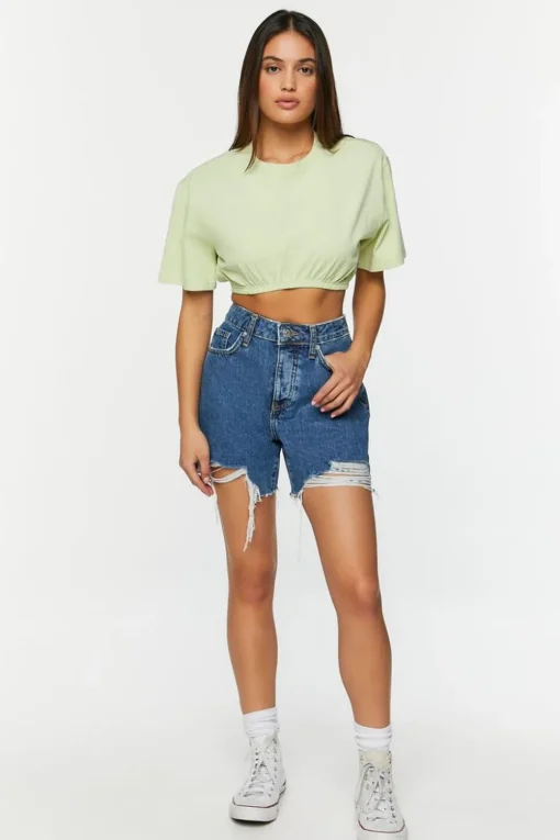 Cropped Crew Tee