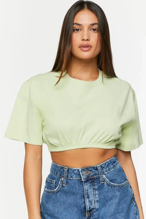 Cropped Crew Tee