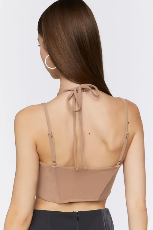 Cropped Cutout Bustier Cami