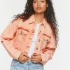 Cropped Denim Trucker Jacket