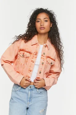 Cropped Denim Trucker Jacket