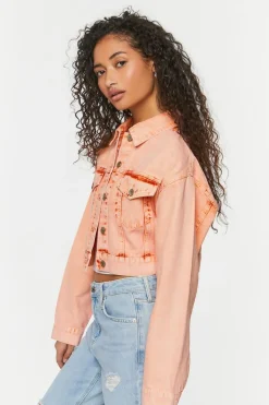 Cropped Denim Trucker Jacket