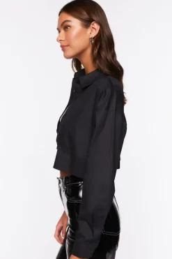 Cropped Drop-Sleeve Shirt