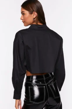 Cropped Drop-Sleeve Shirt