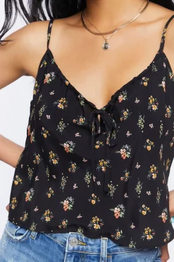 Cropped Floral Print Cami