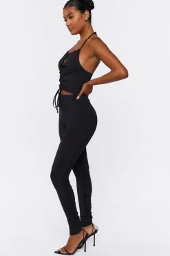 Cropped Halter Top & Pants Set
