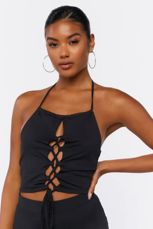 Cropped Halter Top & Pants Set